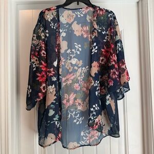 Floral Sheer Kimono Cardigan